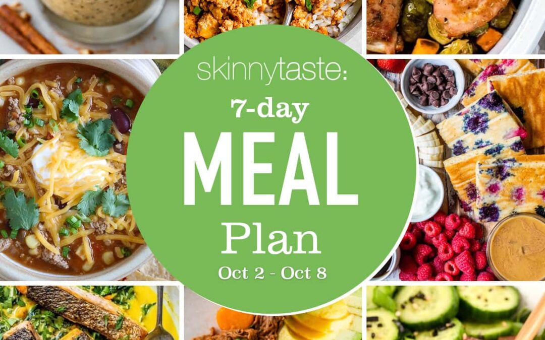 Free 7 Day Healthy Meal Plan (Oct 2-8)
